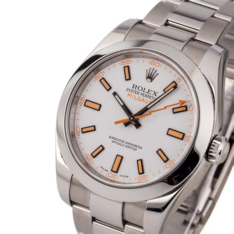 rolex white milgauss|rolex milgauss for sale 2022.